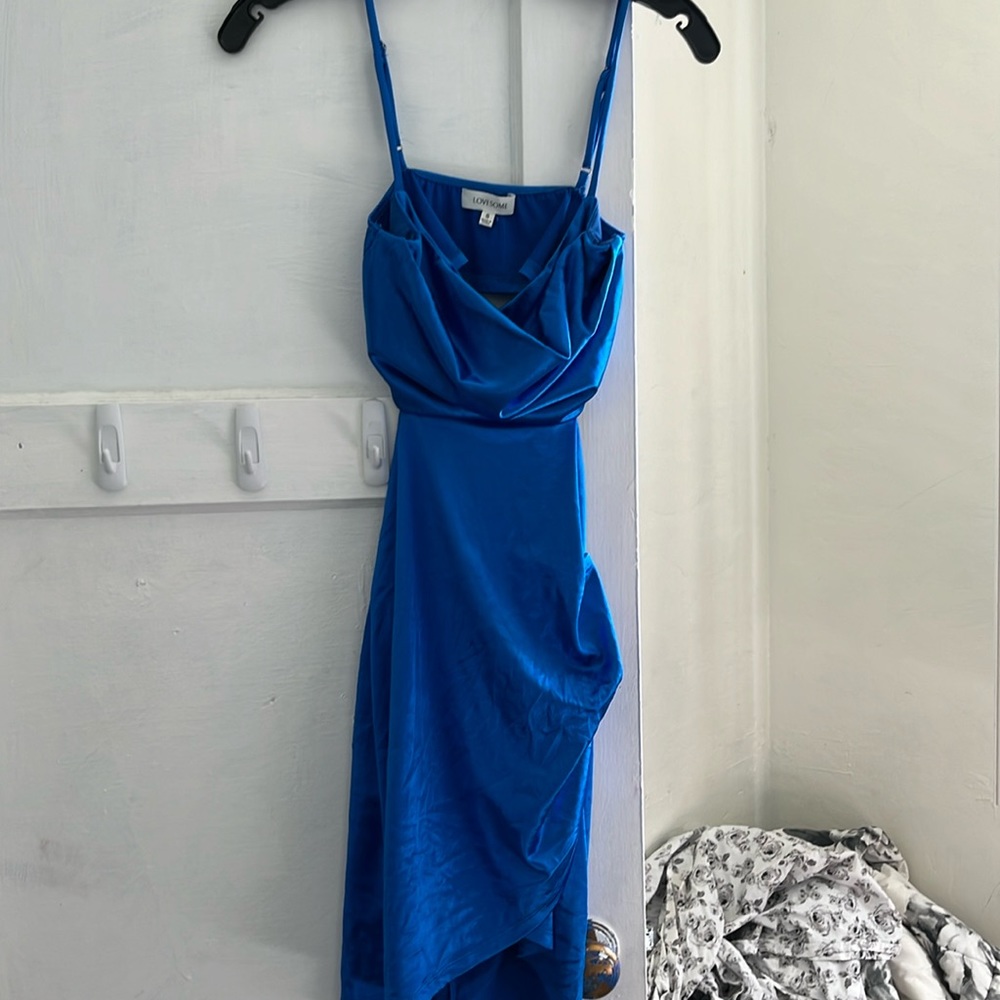 Blue mini dress